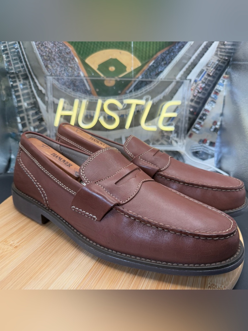 Sperry Top-Sider Brown Leather Penny Loafers Men’s Size 12